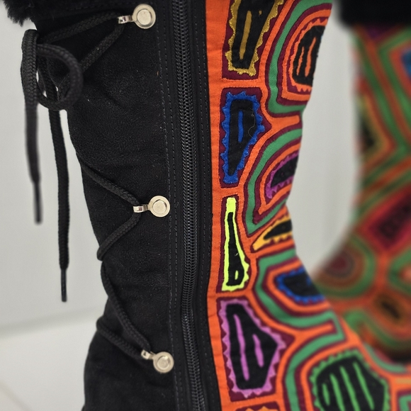 Kuna Prints Multicolor Women's Winter Boots - Picture 6 of 12